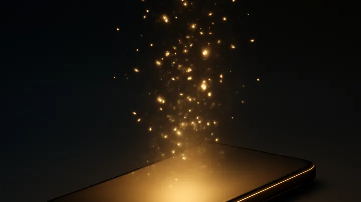 BTV999 COM Modern phone with glowing screen